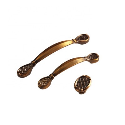 Yeede Classic Furniture Antique Coffee Brushed Brass Door Drawer Kitchen Cabinet Pulls Handles